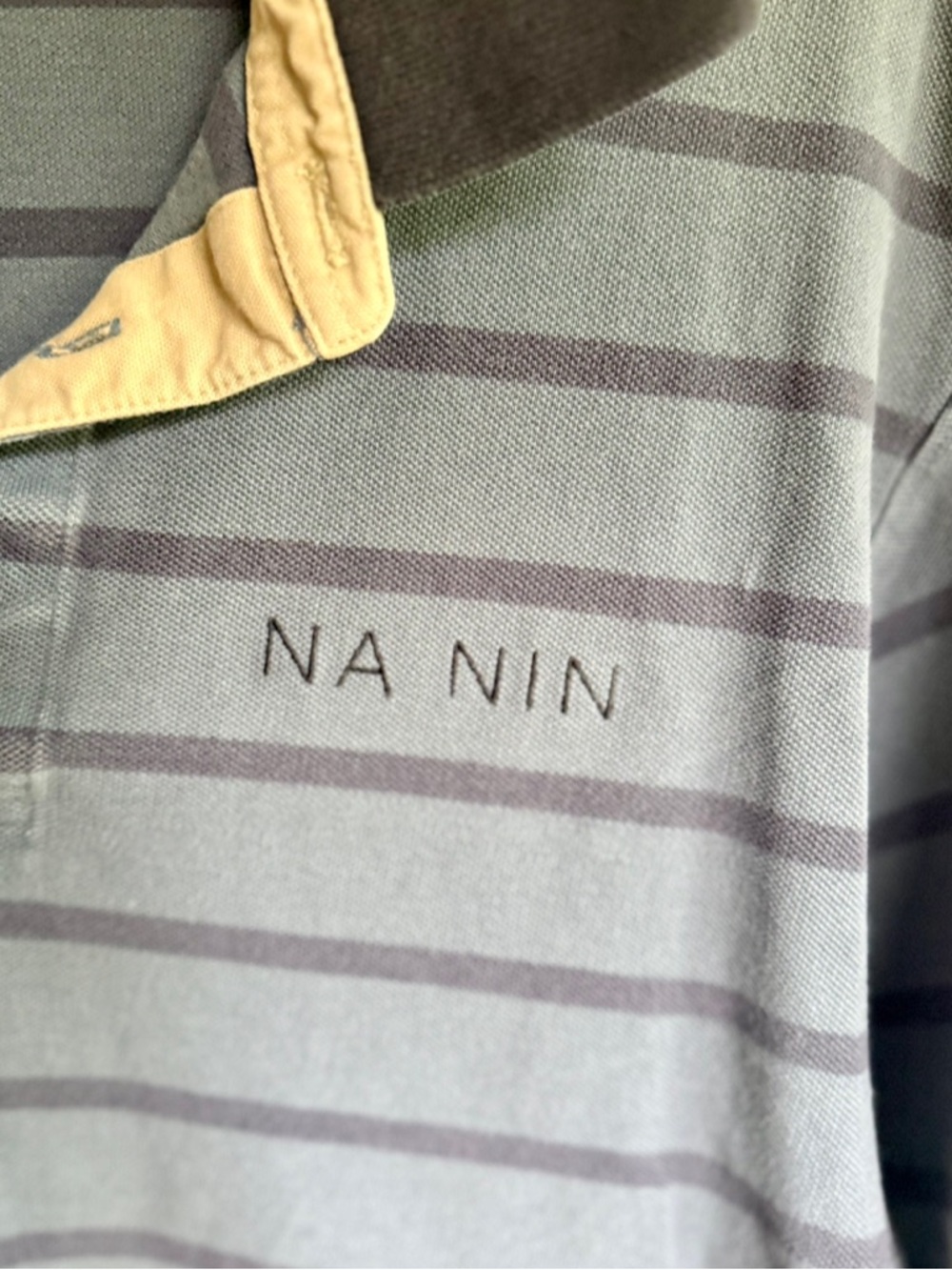 Na Nin Embroidered Vintage Logo Polo Shirt - Picture 2 of 4